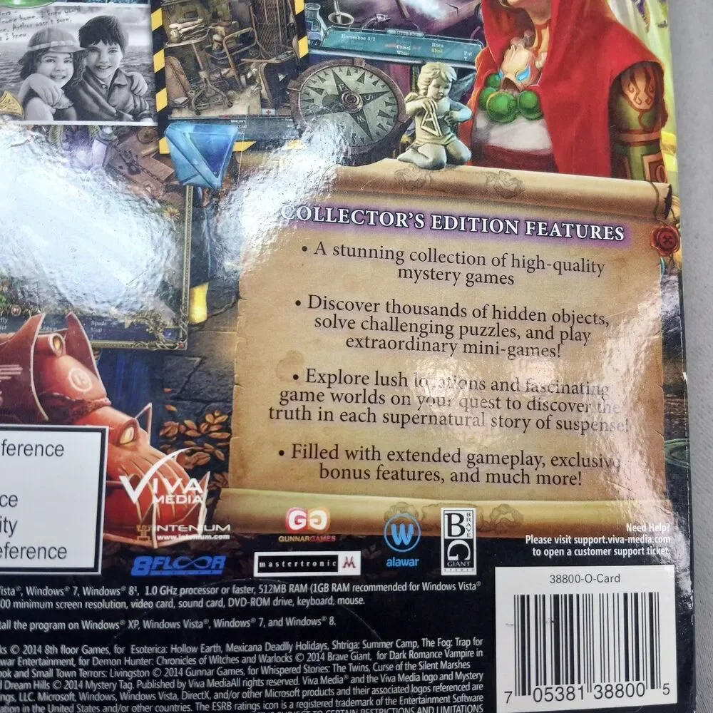 Supernatural Stories 20 Complete Games Teen PC DVD Game Hidden Objects Horror